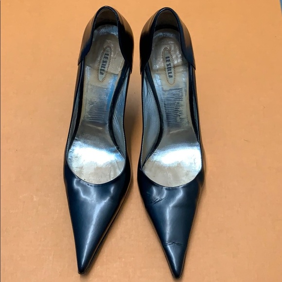 Le Silla Black Leather Heels main image 6